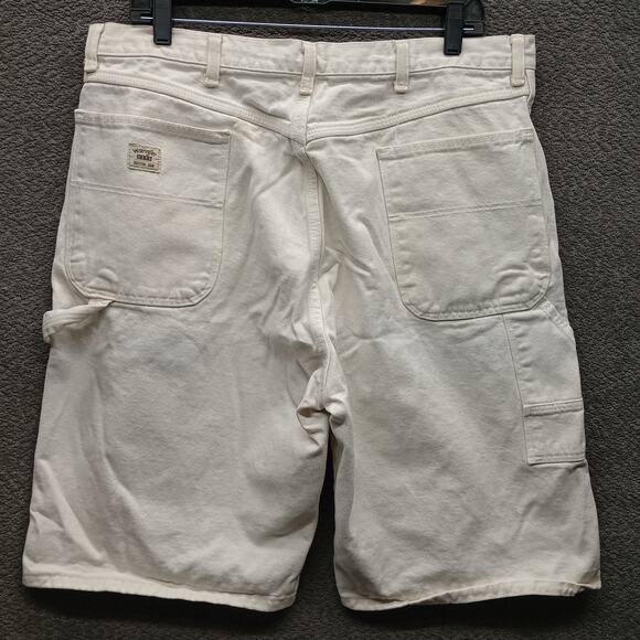 Wrangler Men 100% Cotton Carpenter Denim Jean Shorts - Picture 2 of 8